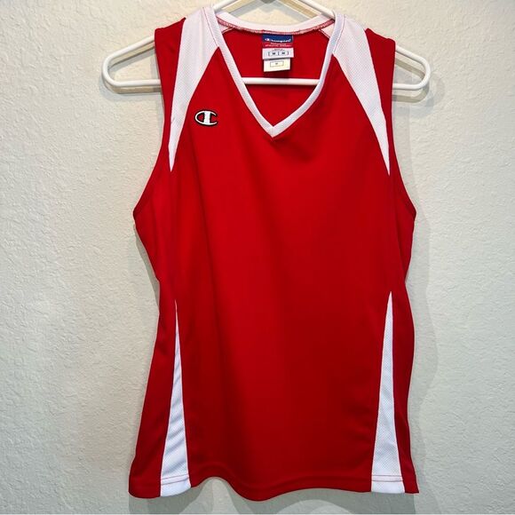 Champion red and white top excellent condition women’s medium - Picture 1 of 5